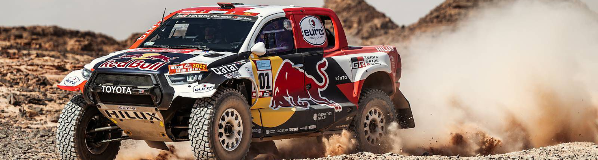 Изображение на странице НАССЕР АЛЬ-АТТИЯ ЗА РУЛЕМ TOYOTA HILUX СТАЛ ПОБЕДИТЕЛЕМ РАЛЛИ-РЕЙДА «ДАКАР-2022» Тойота Центр Екатеринбург Юг